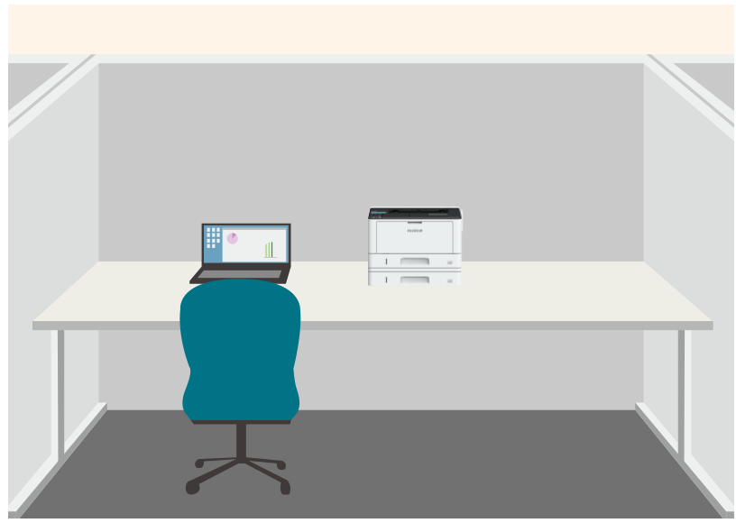 最多可配置2个纸盒，适合放置桌面